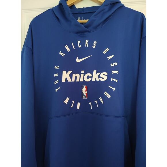 Men's York Knicks Nike 2024/25 Spotlight On-Court Practice Pullover Hoodie - 2XL - Picture 2 of 6